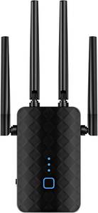 lot 19871 image: WiFi Extender Signal Booster, Dual Band 5.8GHz&2.4GHz, WiFi Booster Covers Up to 10000 Sq.ft, 1.2Gbps WiFi Repeater with Ethernet Port, 1-tap Setup, 1200M-99A