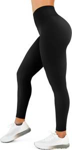 lot 19884 image: High Waisted Leggings for Women - No Front Seam Tummy Control Yoga Pants for Workout Running No See Through Size Large