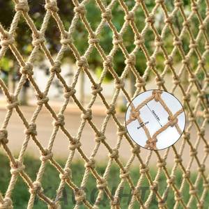 lot 19907 image: KACQIHTU Hemp Rope Net Child Safety Net Rope Fence Stairs Balcony Railings Garden Playground Safety Protection Rope Netting Climbing Net for Kids