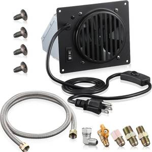 lot 19908 image: VIHOSE Blower Fan Kit Compatible with Mr. Heater F299201 Replacement Wall Heater Fan Accessory Kit 2 Modes Propane Natural Gas Heaters Blower Fans with 48 Inch Gas Hose