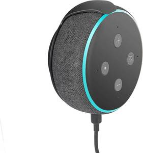 lot 19918 image: Echo Dot Wall Mount Holder for 3rd Generation, Built-in Cable Management Space-Saving Accessories for Dot(3rd Gen) Smart Speakers, with Sticking Tape and Drill Nail-Black