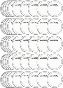 lot 19922 image: BUYGOO 50Pack 2.4 inch Clear Button Pins Make Your Own Buttons Picture Button Pin Acrylic Design Butto n Badge Clear Picture Buttons Badges Kit for DIY Crafts