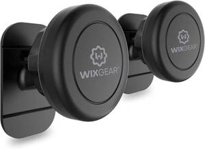 lot 19927 image: Magnetic Car Mount 2-Pack - Universal Stick-On Dashboard Magnetic Phone Holder for Car, Strong Magnet Mount for Cell Phones & Mini Tablets with Swift-Snap Technology