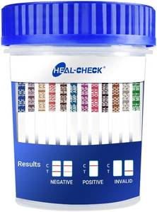 lot 19941 image: 4 Pack Multi Drug Urine Test Cup 12 Panel with Temperature Strip,Testing 12 Different Drugs,Instant Multi Panel Drug Screening Test Kit