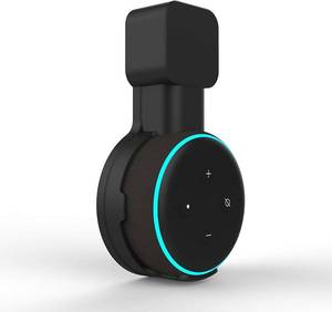 lot 19964 image: Outlet Wall Mount Holder Stand Hanger for 3rd Generation, for Your Smart Home 3rd Gen Speakers, Place on Kitchen, Bedroom & Bathroom, Hide Messy Wires(Black, 1Pack)
