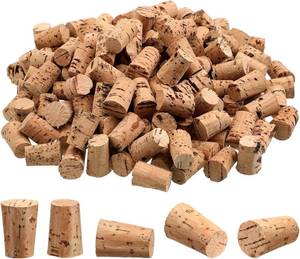 lot 19983 image: DoubleFill 200 Pcs Carpenter Bee Corks Small Mini Cork Soft Wood Corks Carpenter Bee Hole Plugs Tapered Cork for Furniture Carpenter Bee Plugs
