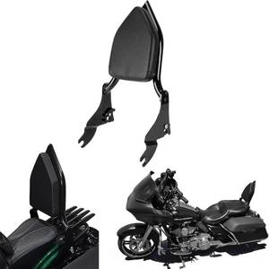 lot 19420 image: Sissy Bar, PSLER Motorcycle Detachable Backrest Passenger Purpose Seat Back Pad Cushion Adjustable Freely Removable for Touring Street Glide Electra Glide Road Glide Road King 2009-2025