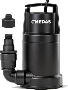 lot 19424 image: MEDAS Portable Sump Pump for Swimming Pool, Garden Pond, Basement Water Removal with 10ft Power Cord 1HP 4950GPH