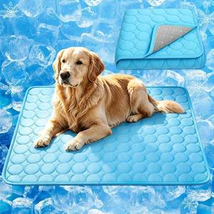 lot 19506 image: Dog Cooling Mat 2026 Upgraded Arc-Chill Cooling Dog Bed Mat, Washable Pet Cooling Pad (Q-Max0.4) Cooling Mat for Dogs & Cats Indoor & Outdoor Car Seats (Blue, 28x22 in)