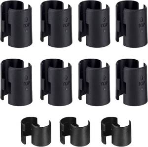lot 19508 image: Shelf Lock Clip, 25 Pairs (50 Pcs) 1 inches Wire Shelving Lock Clips Post Shelvings Sleeves Replacements for Wire Shelving