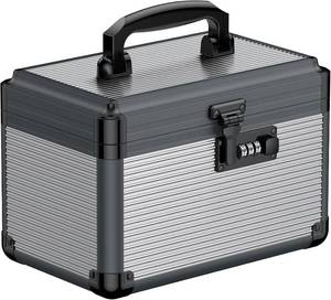 lot 19509 image: Uniclife Medicine Lock Box, Portable Medication Lock Box with Combination Lock & Handle, Metal Security Lock Box for Medications, First Aid Medicine Storage Box, 9.5 x 6 x 6.5