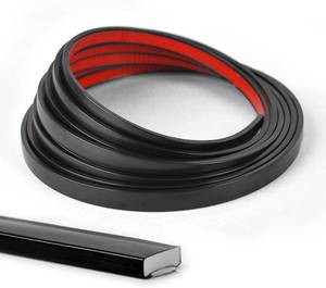 lot 19533 image: Wowstar 10 Ft Peel and Stick Trim, Molding Trim for Walls, Edges, Borders, Window Frames, Backsplash Tiles, Flexible and Self Adhesive Trim, Black