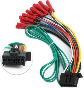 lot 19545 image: 16 Pin Radio Wiring Harness Stereo Replacement,Stereo Wiring Harness Connects The Stereo System to The Electrical System,Wiring Harness Compatible with Pioneer DEH AVH AVIC MVH FH SPH