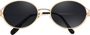 lot 19558 image: FEISEDY Retro Oval Small Sunglasses for Women Men 90s Trendy Classic Y2K Frame Round Shades UV400 Protection B9164