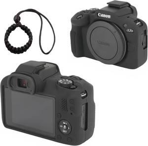 lot 20002 image: Case for Canon EOS R100 Camera, Comes with an EOS R100 Camera Wristband,Suitable for Canon EOS R100 Silicone case, Provides Drop-Proof, Anti-Slip Function EOS R100 Accessories. (Black)