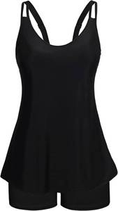 lot 20003 image: Arolina Tankini Swimsuits for Women Tummy Control Two Piece Bathing Suits Flowy Swim Tops with Boy Shorts SIZE L