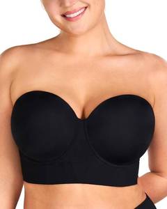 lot 20013 image: HSIA Strapless Bras for Women, Longline Corset for Large Bust Plus Size Supportive Bustier Minimizer Convertible Bandeau