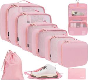 lot 20054 image: BAGAIL 10 Set Packing Cubes Various Sizes Packing Organizer for Travel Accessories Luggage Carry On Suitcase