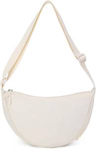 lot 20055 image: BESMART Small Nylon Crescent Crossbody Bag for Women Men Trendy, Waterproof Crescent Sling, Lightweight Travel Purses