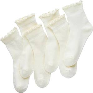 lot 20070 image: SSF&TUYS Ruffle Socks for Women   Soft Cotton Frilly Ankle Socks, Cute, Breathable & Comfy, 6 Pairs