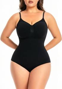 lot 20103 image: Womens Seamless Shapewear Bodysuit Tummy Control Body Shaper Waist Snatching Body Suit, Adjustable Straps, Size XL  2XL