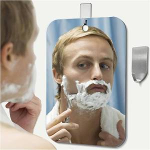 lot 20143 image: Shatterproof Shower Mirror fogless for Shaving Mirror (Larger,11x8) Small Wall Hanging Camp Vanity Mirror,Unbreakable Makeup Travel Camping Mirrors,Men Fog Free Handheld,Outdoor Showers