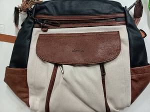 lot 20617 image: Amazon.com Shrrie Laptop Backpack for Women 15.6 inch,Travel Leather Backpack Purse Nurse Teacher Carry on Backpack Computer Bag,Professional Water-Resistant College Business Work Casual Daypack,Two-tone Maroon  Electronics