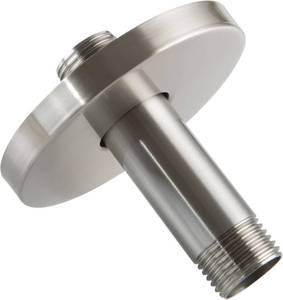 lot 20635 image: Straight Shower Arm with Flange, Ceiling Mount 3 Inches Rain Shower Head Arm Extension Replacement with Anti-Scratch Escutcheon Plate, DOLGABA Brushed Nickel