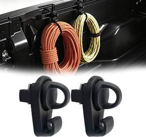 lot 20652 image: Mini Tie Down Bed Cleats with Hooks for 2005-2026 Toyota Tacoma & 2007-2026 Tundra Truck Deck Rail System Cargo Hooks Adjustable Tie-Down Anchors Replace PT278-00160 PT278-35075, 2PCS