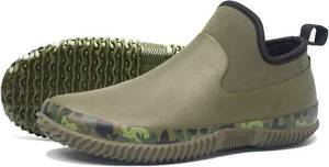 lot 20669 image: Unisex Waterproof Garden Shoes Ankle Rain Boots Mud Muck Rubber Slip-On Footwear with Comfort Insole for Women Men Size 8.5 in Mens or 11.5 in Womens