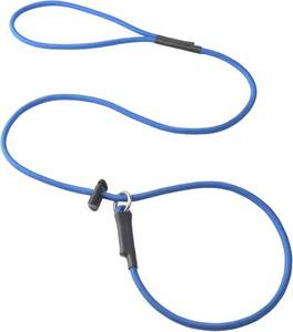 lot 20767 image: Slip Lead Dog Leash for Small & Medium Dogs, 14 x 4ft Sturdy Nylon Rope with Spring-Loaded Adjustable Stopper, Easy OnOff Training & Walking Slip Leash (Royal Blue, 4ft14) There Are Spots That Appear Worn)