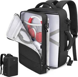 lot 20234 image: Deegotech Carrying Case Compatible with PS5PS5 ProPS5 Slim, Protective Travel Bag Backpack Compatible with Playstation 5 Console, Disc, Accessories and 15.6 Laptop, Black