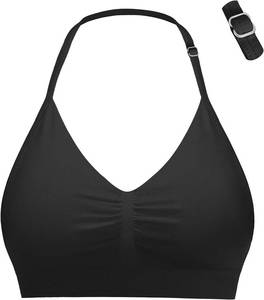 lot 20237 image: Comper Sports Bras for Women Halter Bra Seamless Open Back Workout Bra Gym Yoga Sports top Sexy Adjustable Bralette