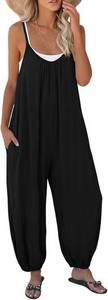lot 20238 image: Nfsion Jumpsuits for Women Casual Summer Outfits Sleeveless Spaghetti Strap Rompers Dressy Trendy Beach Vacation Outfits SIZE M