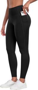 lot 20260 image: CHRLEISURE Leggings with Pockets for Women - Tummy Control High Waisted Soft Workout Yoga Pants SIZE M