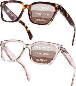 lot 20311 image: Progressive Multifocal Reading Glasses for Women Men, Anti Glare Blue Light Blocking Multifocus Computer Glasses