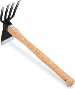 lot 20313 image: Hoe Garden Tool, Japanese Weeding Hoe - Hoe Cultivator 2 in 1 Hand Garden Tools for Gardening Planting