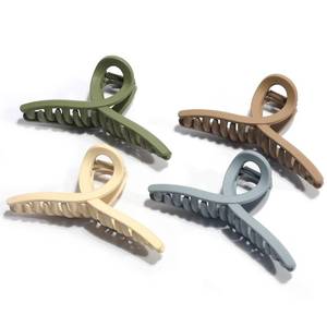 lot 20316 image: Big Matte Jaw Large Butterfly Hair Clips - No Slip Strong Hold Barrettes and Clamps, 4 Pcs for Christmas, Valentines and Mothers Day Gifts