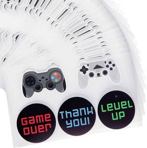 lot 20365 image: Outus 200 Pieces Video Game Stickers Controller Gaming Stickers for Video Game Party Supplies, Boys Birthday Party Decorations, 5 Styles