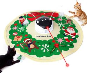 lot 20377 image: Gardner Pet Interactive 5in1 Cat Toys Chargeable,Moving Feather,Laser Pointer,Track Ball,Hide and Seek,Real Bird Sing,TouchSound Activated Cat Kitten Toy Exercise Toys for Indoor Bored Cats, 600mAh