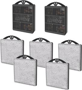 lot 20503 image: GOZILLA Aquarium Filter Cartridges,Fish Tank Filters Accessories Set,Turtle Tank Filter Replacement Includes 5 Filter Cartridges and 2 Filter Boxes.Only Suit for GZ-107 Low Water Level Tank Filter.