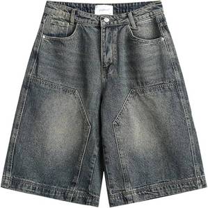 lot 20514 image: Streetwear Baggy Summer Jorts Y2K Shorts Dark wash Jorts Denim Bermuda Shorts Size Medium