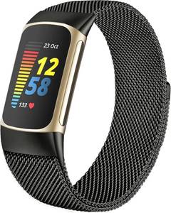 lot 20518 image: surundo Compatible with Fitbit Charge 6Charge 5 BAND for Wmen Men, Metal Mesh Milanese Loop Adjustable Strap Replacement for Fitbit Charge 6Charge 5 Advanced Fitness &amp Health Trackers