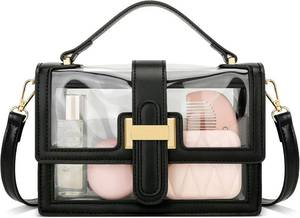 lot 20519 image: KKXIU Crossbody Bags for Women - Top Handle Purses for Lady, Leather Handbags Shoulder Clutch with Adjustable Shoulder Strap