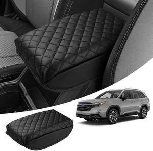 lot 20546 image: FIILINES Center Console Cover for Subaru Forester 2025 2026, Armrest Cover Pad Cushion Protector Forester Accessories Armrest Cover Anti-Scratch Black