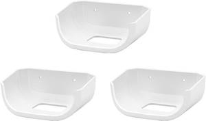lot 20558 image: Holicfun Wall Mount for eero 7 - No Drill Adhesive & Screw Mounting Kit for eero 7 Mesh WiFi Router, Space-Saving ABS Plastic Bracket (3-Pack)