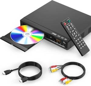 lot 20564 image: DVD Players for TV with HDMI,Plays All Regions and Formats,CD Player for Home,Support 1080P VideoCDDVDVCDJPEGUSB, Remote, HDMI and RCA Cables Included