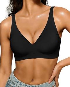 lot 20693 image: As Fairy 2026 Deep V Wireless Push Up Bras for Women Soft Support Bra with Lift Comfortable T-Shirt Bra for Daily Wear