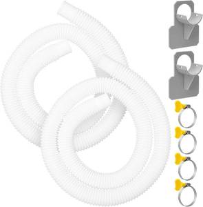 lot 20756 image: Replacement Hose for Pool Pump 1.25 Diameter Swimming Pool Hose for Above Ground Pools, 59 Long 2 Pack Filter Pump Hose for Pump Models(330 GPH, 530 GPH, 1,000 GPH)
