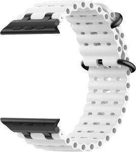 lot 21010 image: Upgraded Ocean Band Compatible with Watch Ultra 321 49mm, S11S10 46mm, 987 45mm, SE3SE2SE654 44mm, 321 42mm, Metal Connector Breathable Sport Watch Strap for Men Women